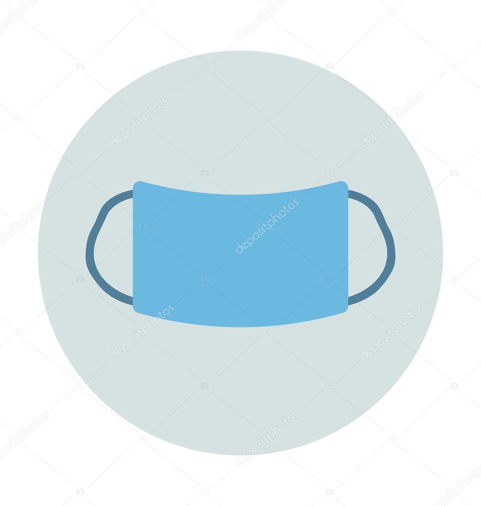 Download Doctor Mask Colored Vector Icon — Stock Vector ...