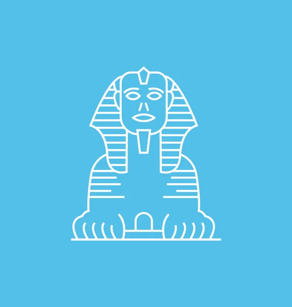 Esfinge Egito Ilustração do Vetor Sólido — Vetor de Stock