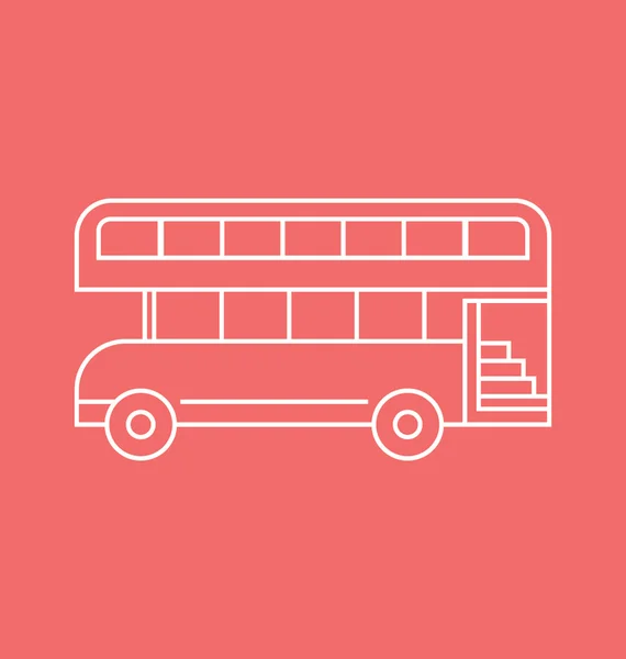London Bus farbige Vektor-Illustration — Stockvektor