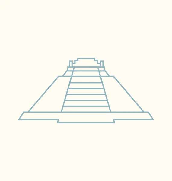 Pyramide des Zauberers farbige Vektorillustration — Stockvektor