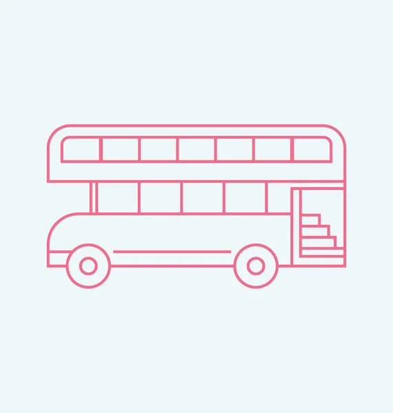 London Bus farbige Vektor-Illustration — Stockvektor