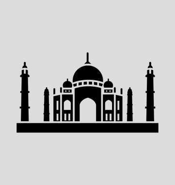 Taj Mahal'ı katı vektör çizim