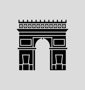 Arc De Triomphe katı vektör çizim
