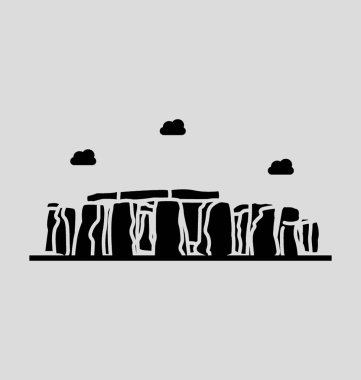 Stonehenge katı vektör çizim