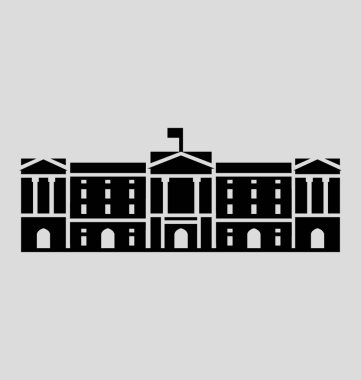 Buckingham Sarayı katı vektör çizim
