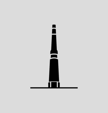 Minare Afganistan katı vektör çizim reçeli