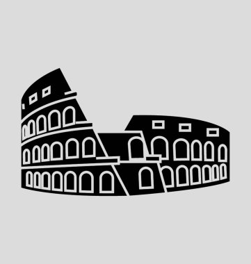 Colosseum katı vektör çizim