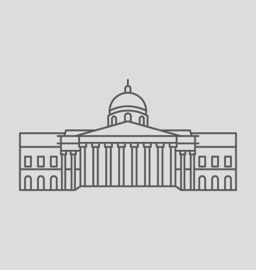 Trafalgar Meydanı'na katı vektör çizim