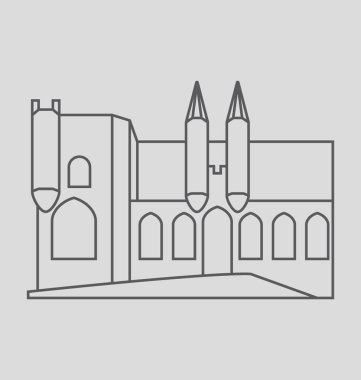 Çin Duvarı sağlam vektör çizim