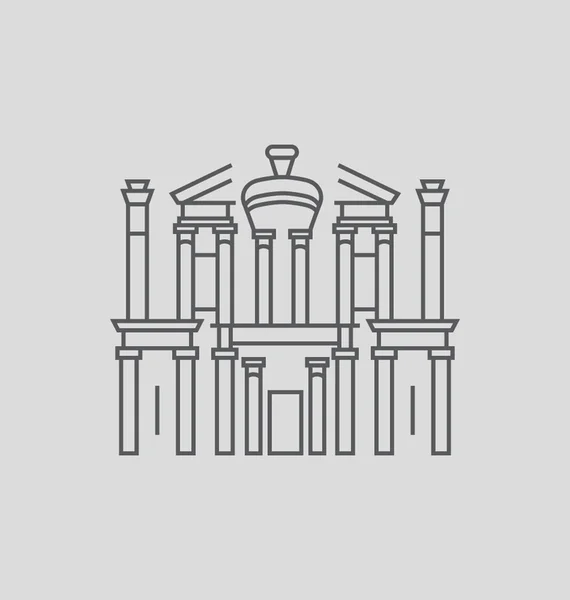 Petra Solid Vector Ilustración — Archivo Imágenes Vectoriales