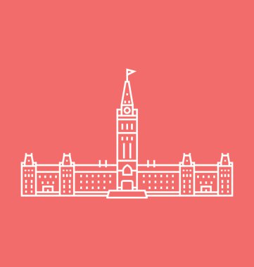 Ottawa illüstrasyon renkli