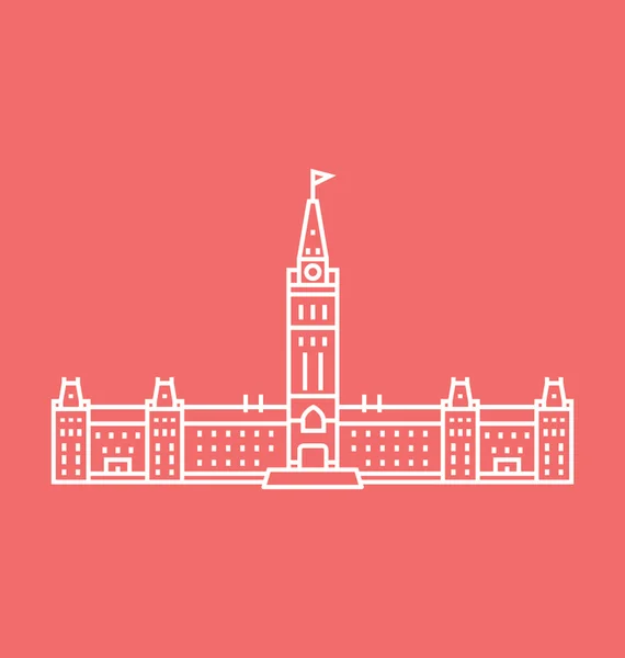 Ottawa färgade Illustration — Stock vektor
