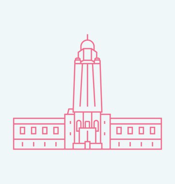 Nebraska hat illüstrasyon renkli