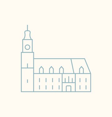 Bratislava hat illüstrasyon renkli