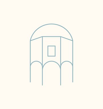 Nicosia hat illüstrasyon renkli