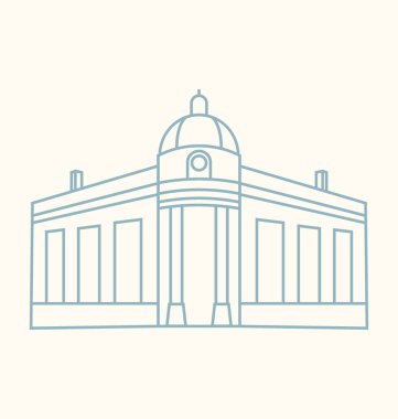 Georgetown hat illüstrasyon renkli