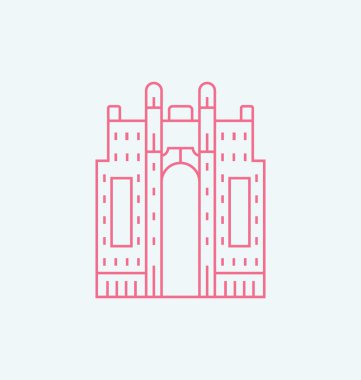 Abu Dabi hat illüstrasyon renkli