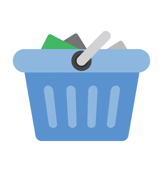 Shopping Basket Flat icons — Stock Vector