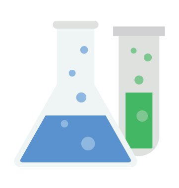 Laboratuvar şişesi düz simgeler