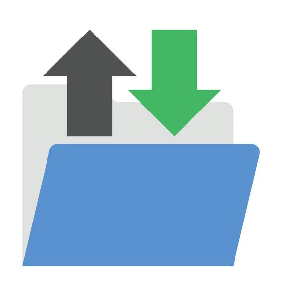 Ícone de transferência de dados plana — Vetor de Stock