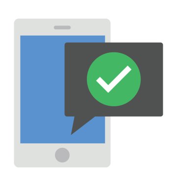 cep telefonu düz simgesi