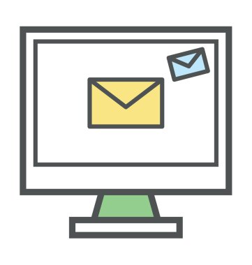 E-posta pazarlama kalın simge tasarlamak