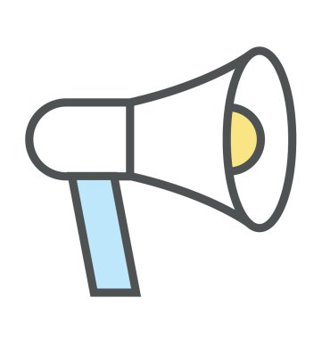 Megafon kalın simge tasarlamak