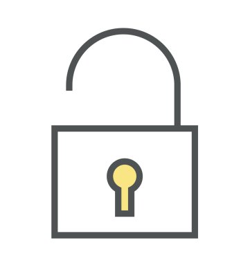 Kalın simge tasarlamak kilidini