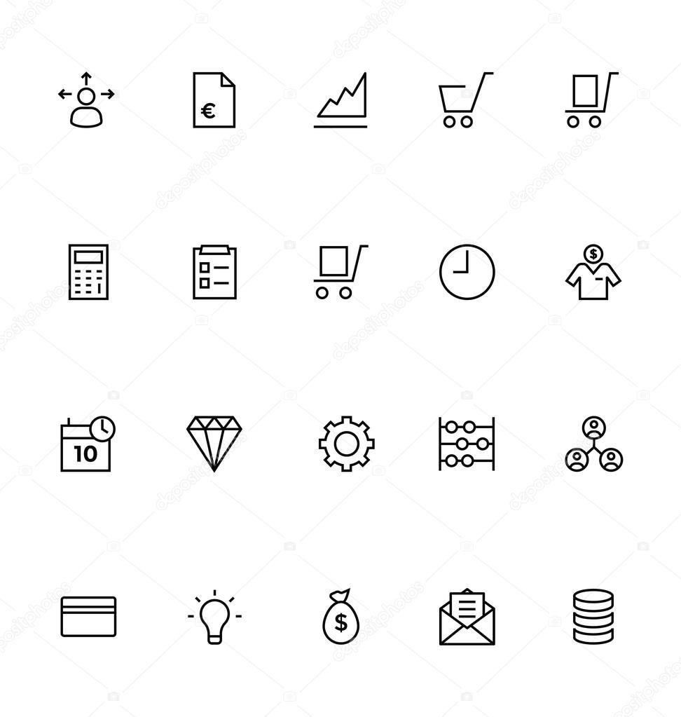 Trade Outline Vector Icons 2