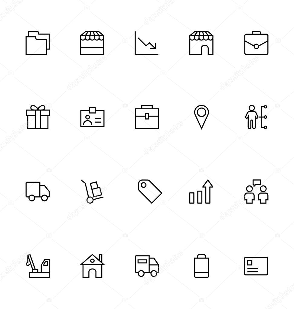 Trade Outline Vector Icons 5