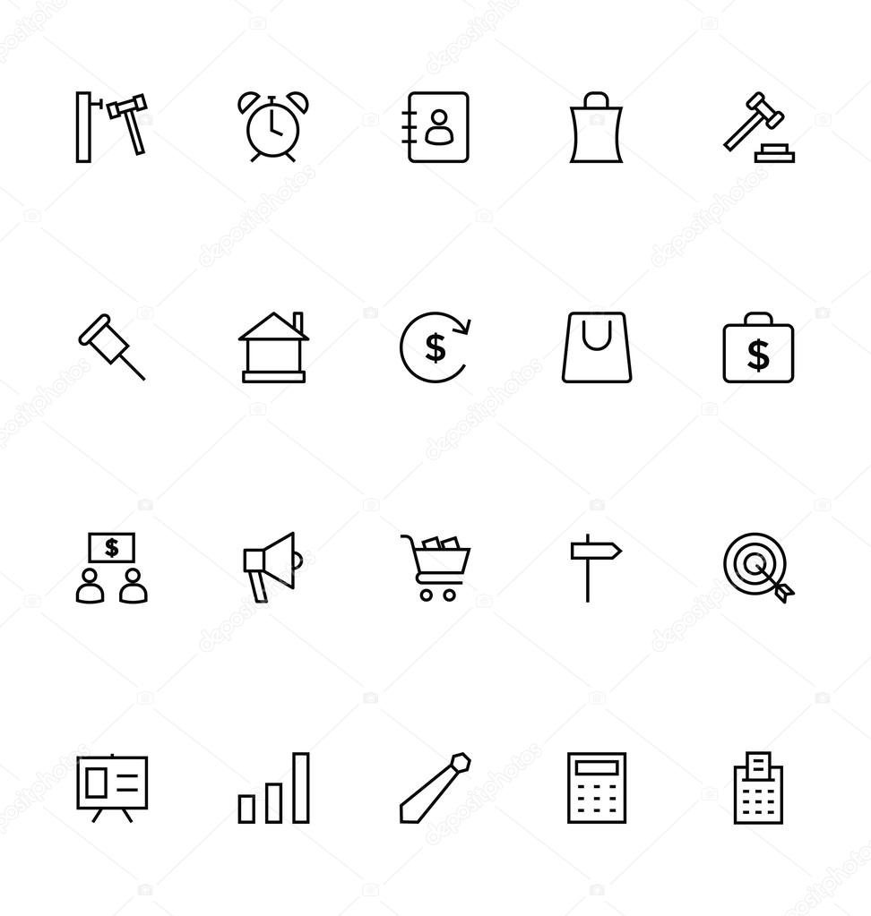 Trade Outline Vector Icons 3