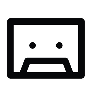 Kapı kalın satır vektör simgesi