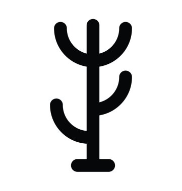 Bez Stand kalın satır vektör simgesi