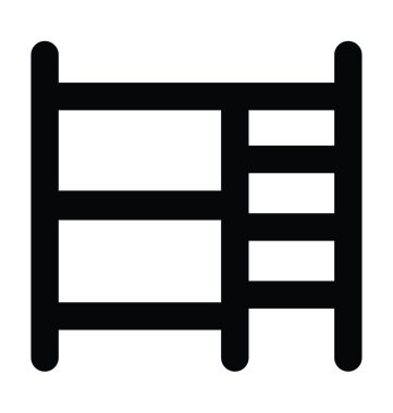 Çizgi vektör simge çekmece kalın