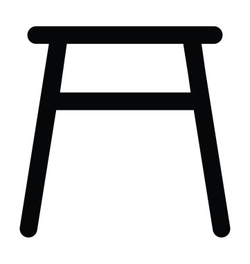 Sayaç dışkı kalın satır vektör simgesi