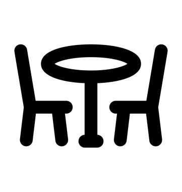 Otel kalın çizgi vektör simgesi