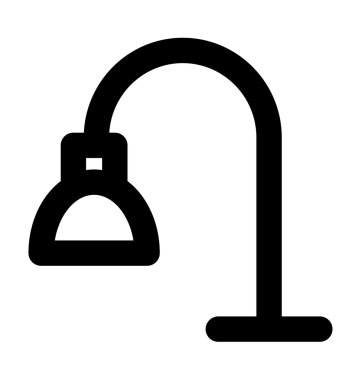 Anglepoise lamba kalın satır vektör simgesi