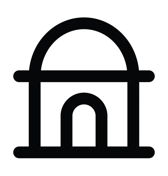 Mecset félkövér szedésű sor Vector Icon — Stock Vector