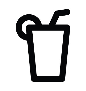 Limonata kalın satır vektör simgesi