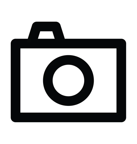 Fotoaparát odvážné linie vektorové ikony — Stockový vektor