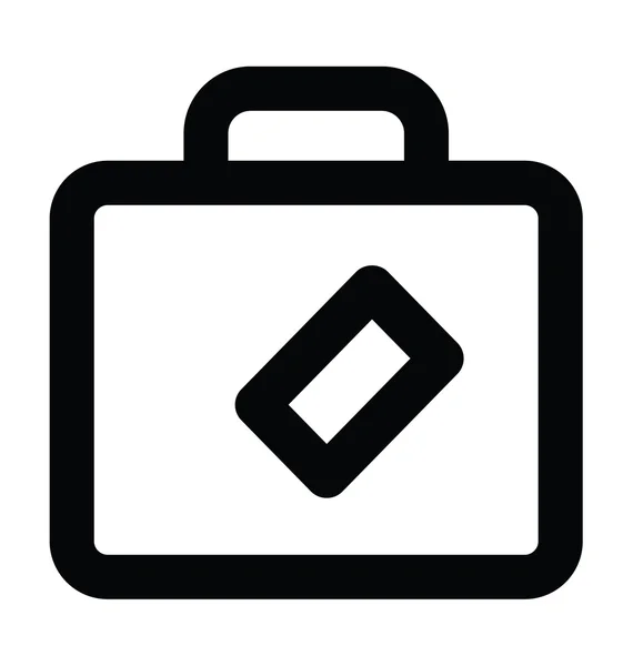 Briefcase Bold Line Vector Icon — Stock Vector
