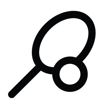 tenis kalın çizgi vektör simgesi