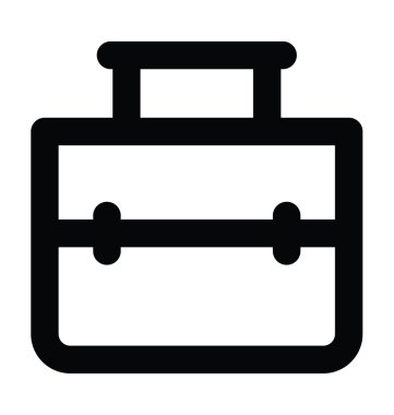 Evrak Çantası'nı kalın satır vektör simgesi