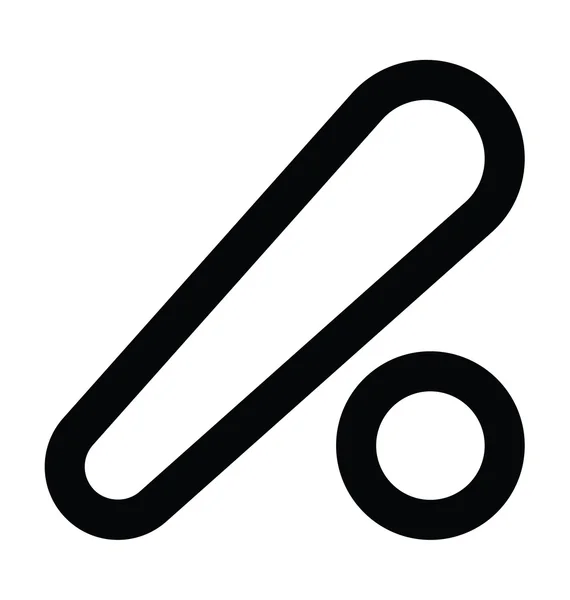 Baseball Bold Line Vector Icon — Stock Vector