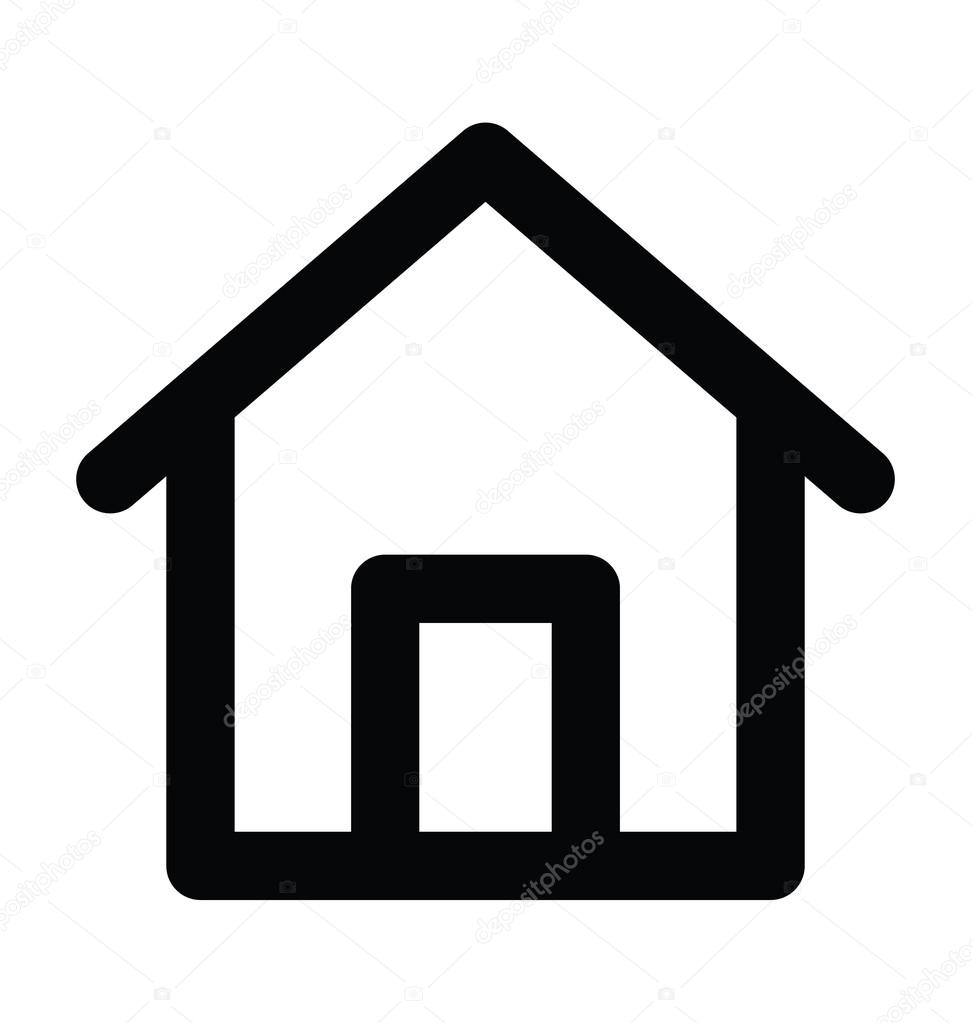 House Bold Line Vector Icon