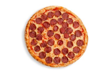 İtalyan salamlı pizza