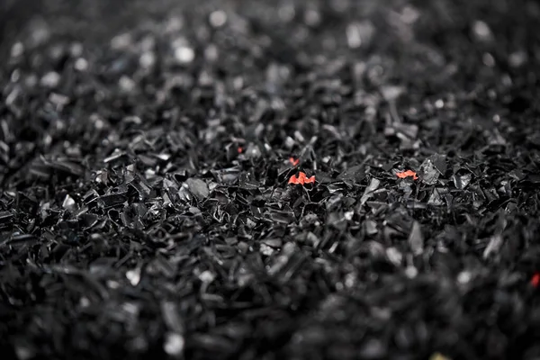 Lots Shredded Plastic Raw Materials Production Plastic Products — Stock Photo, Image