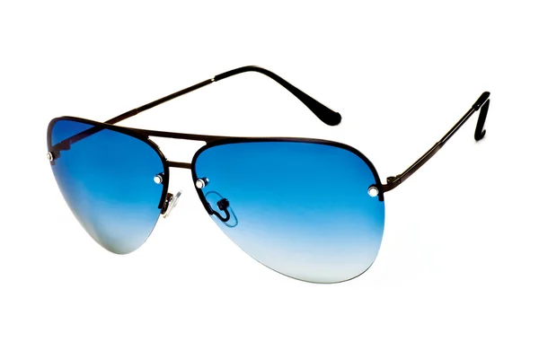 Elegantes gafas de sol de moda con lentes azules — Foto de Stock