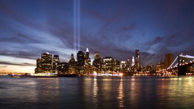 Gün batımında New York Skyline