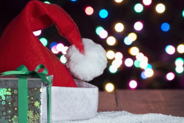 Santa şapka arka plan